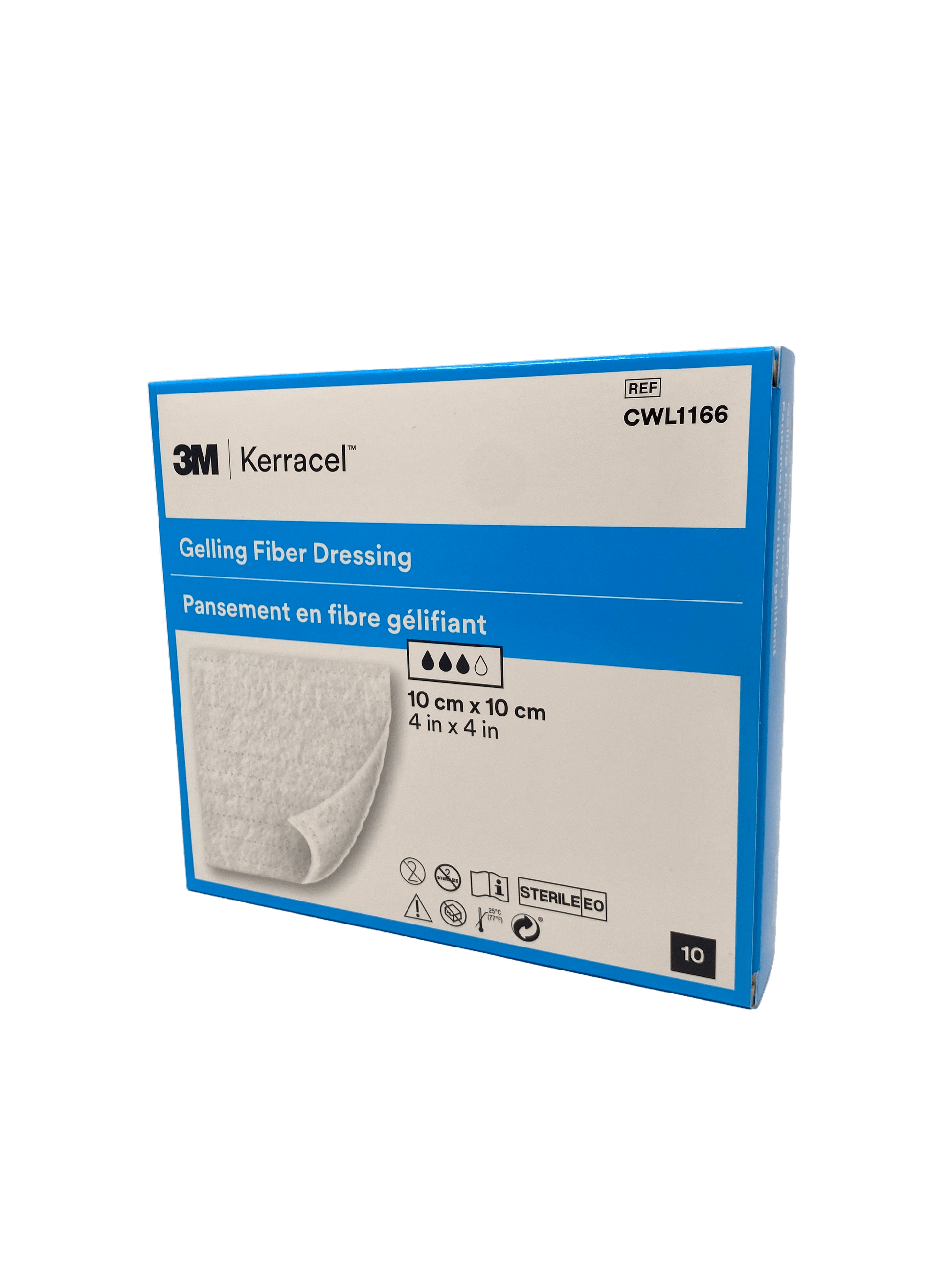 3M Kerracel Medicazione in fibra gelificante 10x10cm - 10pz - Waldner Care