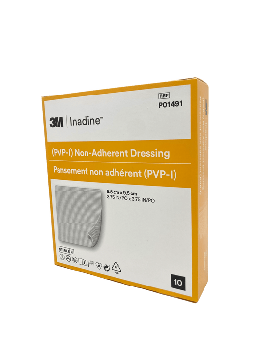 3M Inadine Non adesiva con Iodio povidone 9,5x9,5cm - 10pz - Waldner Care