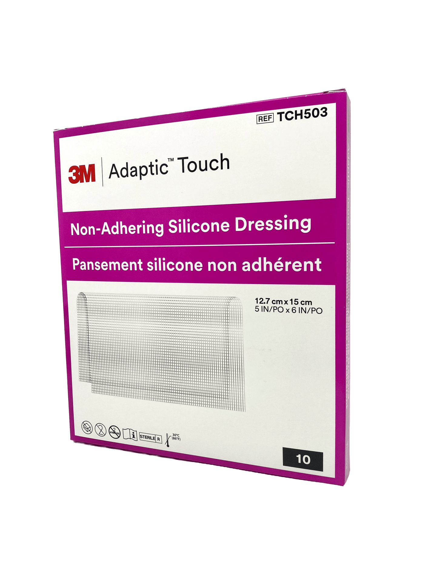 3M Adaptic Touch Medicazione non adesiva in silicone 12,7x15cm - 10pz - Waldner Care